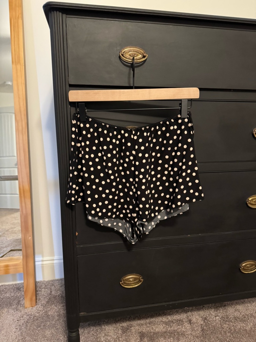Black Polka Dot Shorts